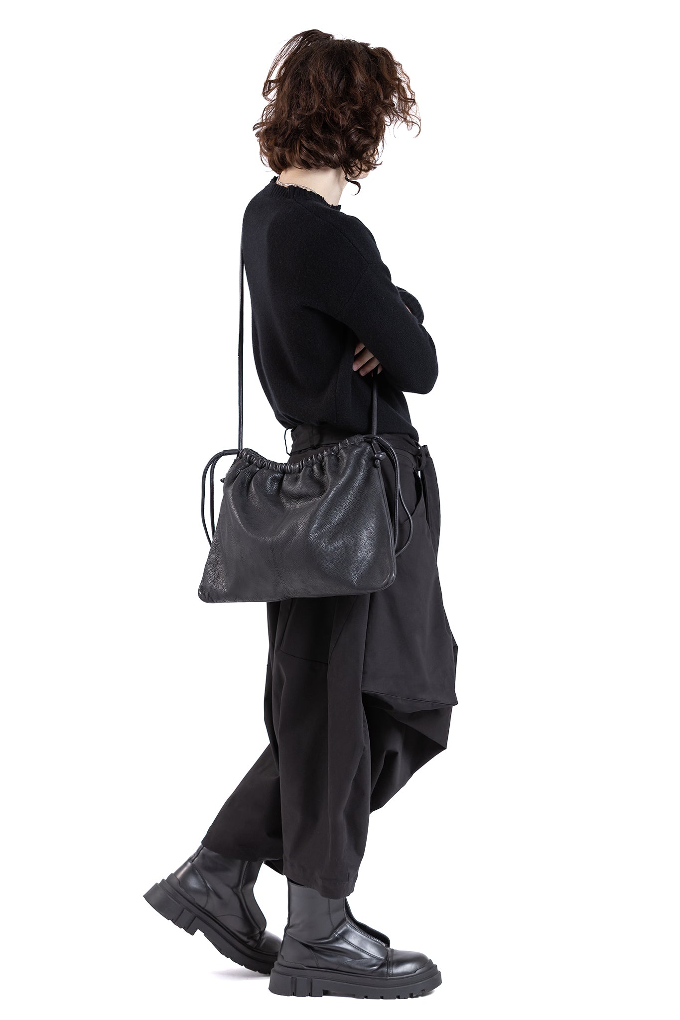 RUCHED CORD BAG