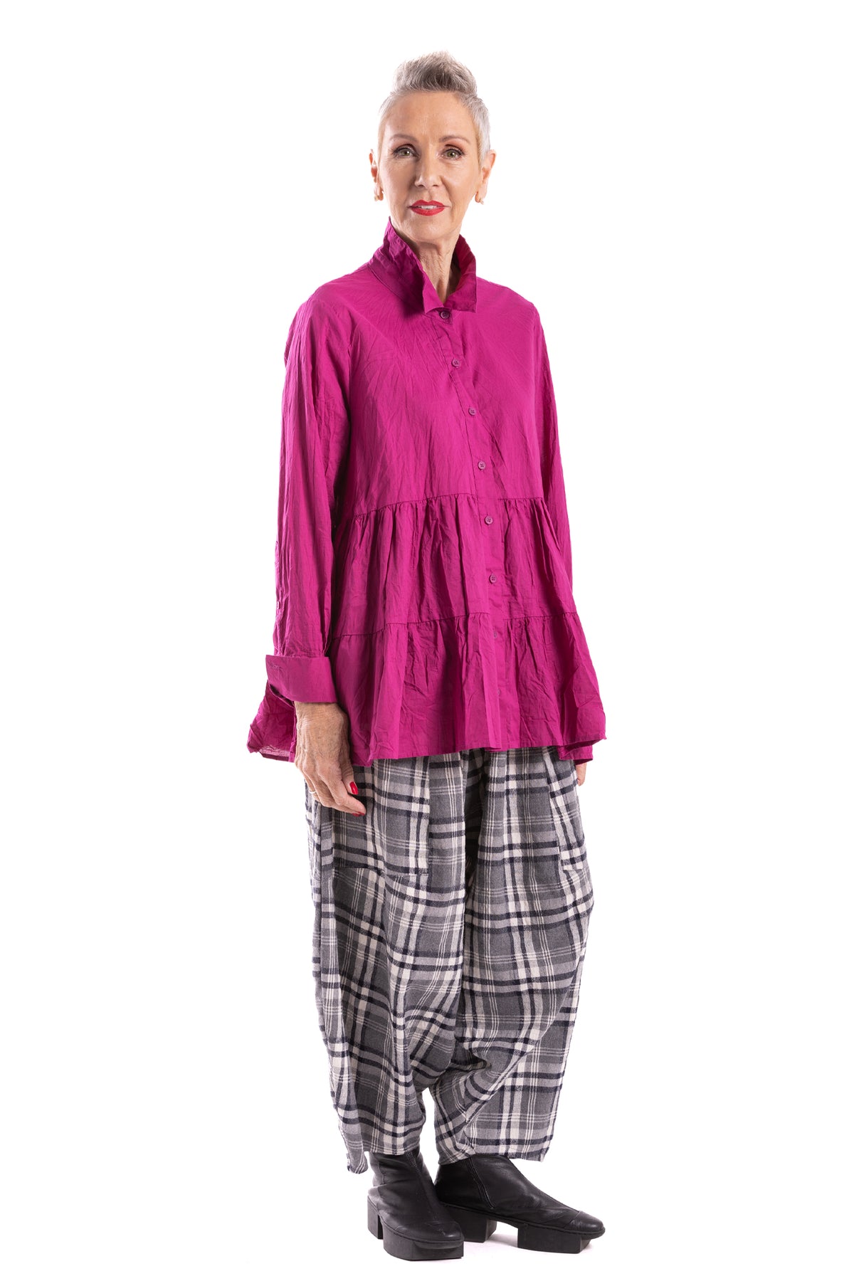 Et Al Carly Ruffle Shirt CC women's shirt