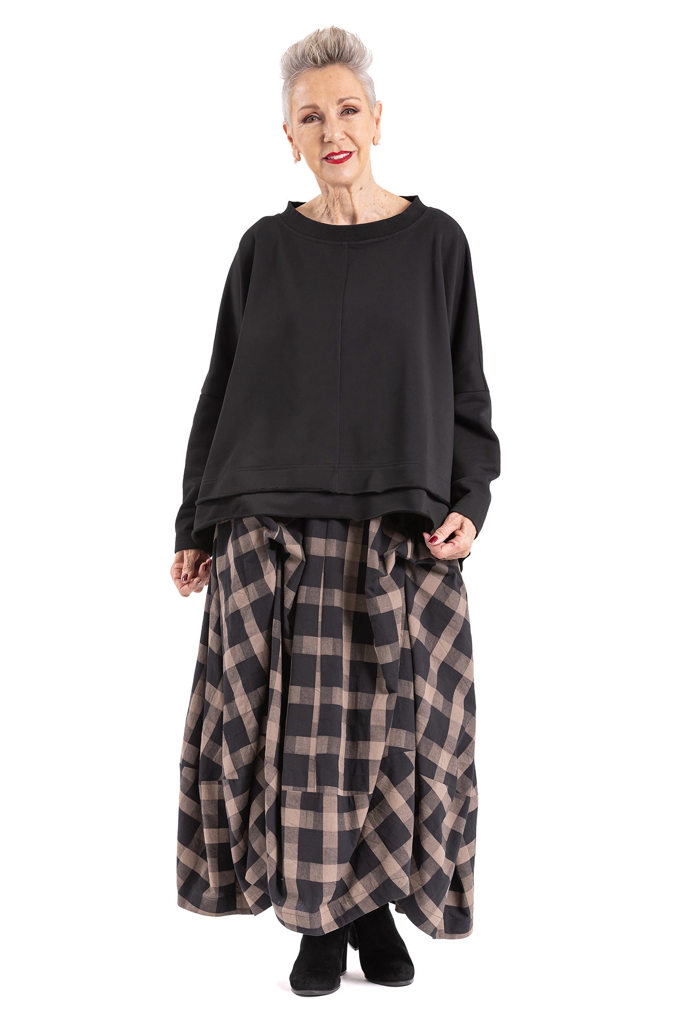 DOUBLE EDGE L/S TOP CT