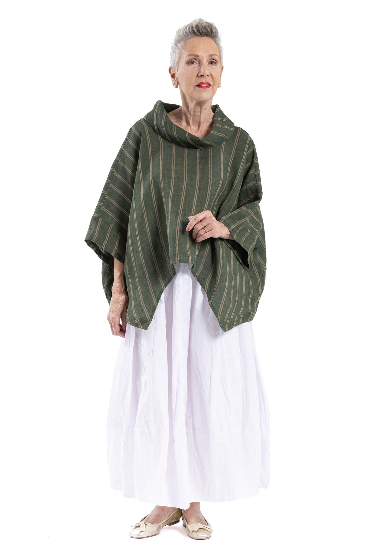 EVERGREEN ROLL-NECK TOP EG