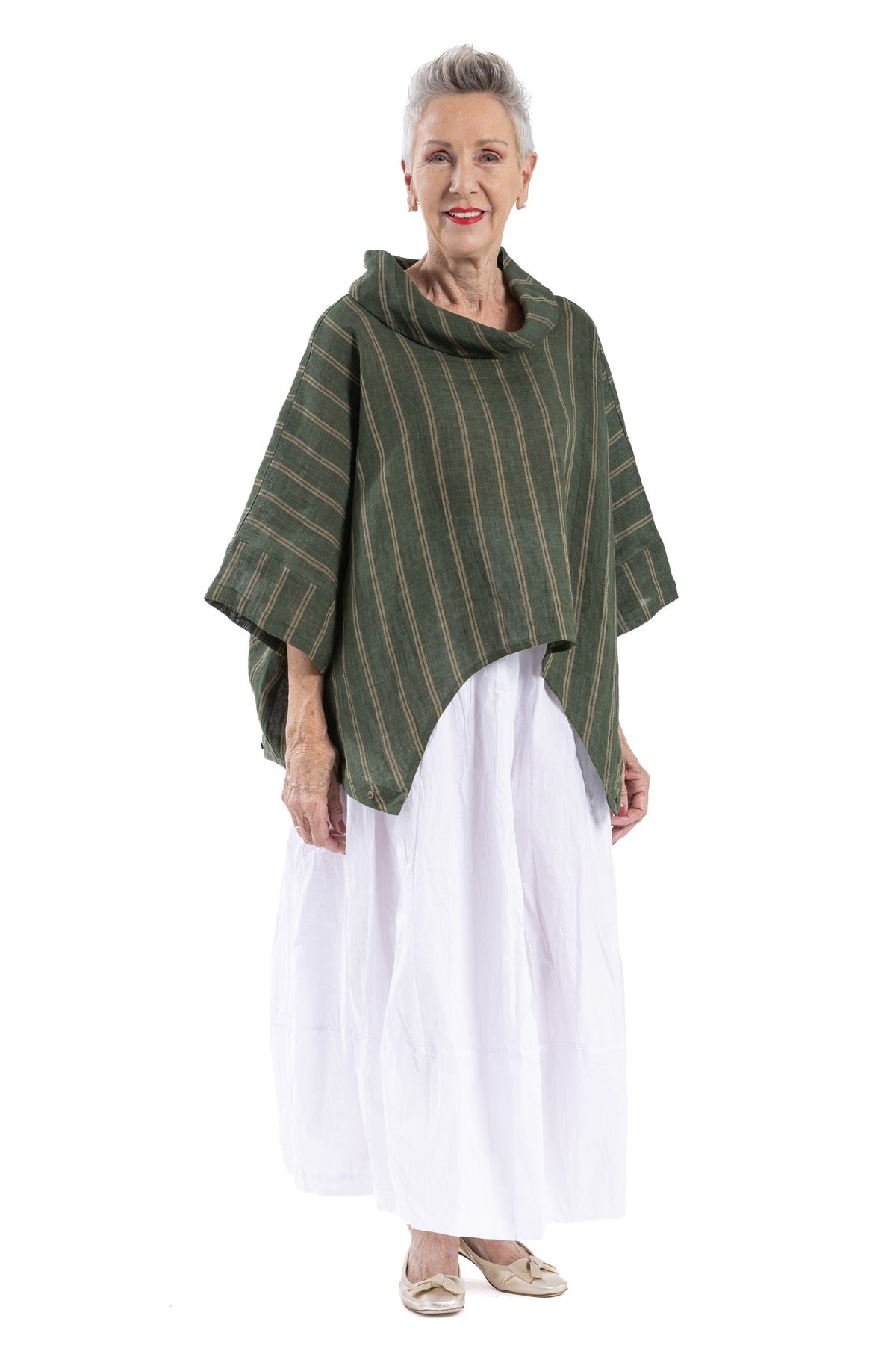 EVERGREEN ROLL-NECK TOP EG