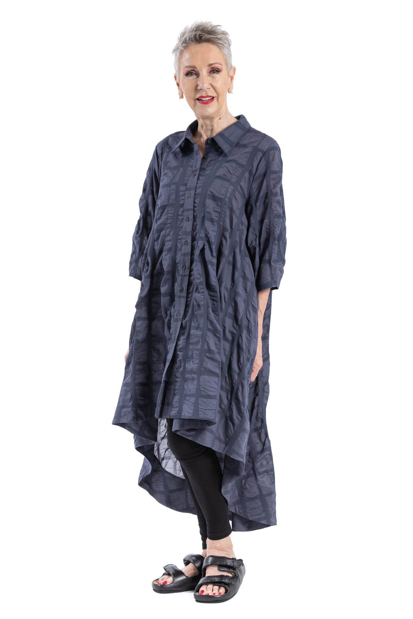 GRIDEX PLEAT SHIRT SG