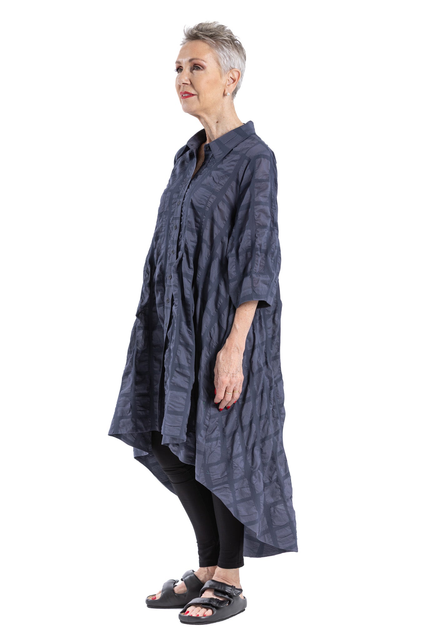 GRIDEX PLEAT SHIRT SG