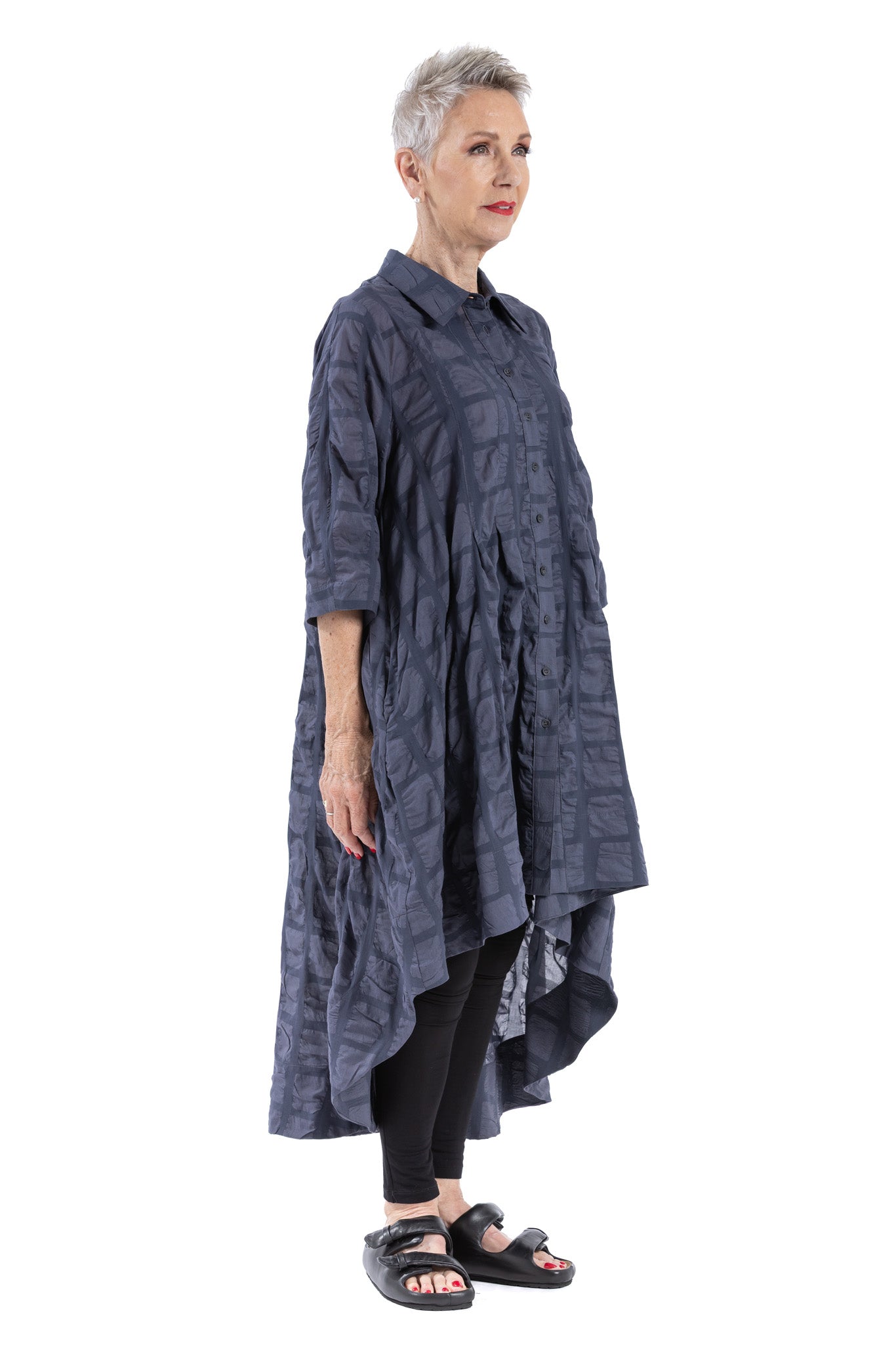 GRIDEX PLEAT SHIRT SG