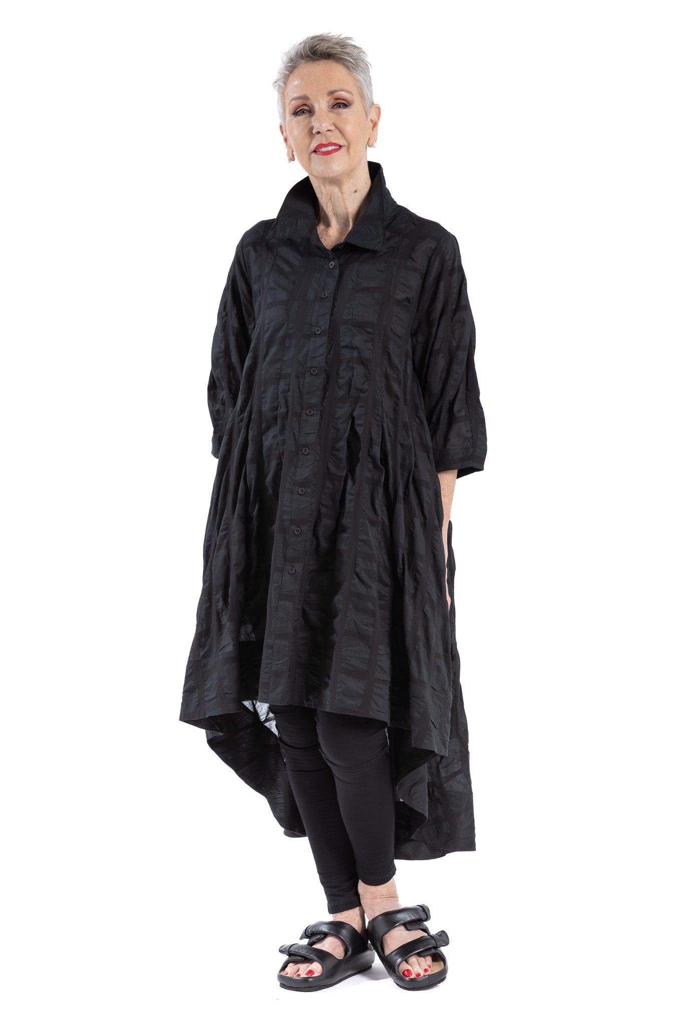 GRIDEX PLEAT SHIRT SG