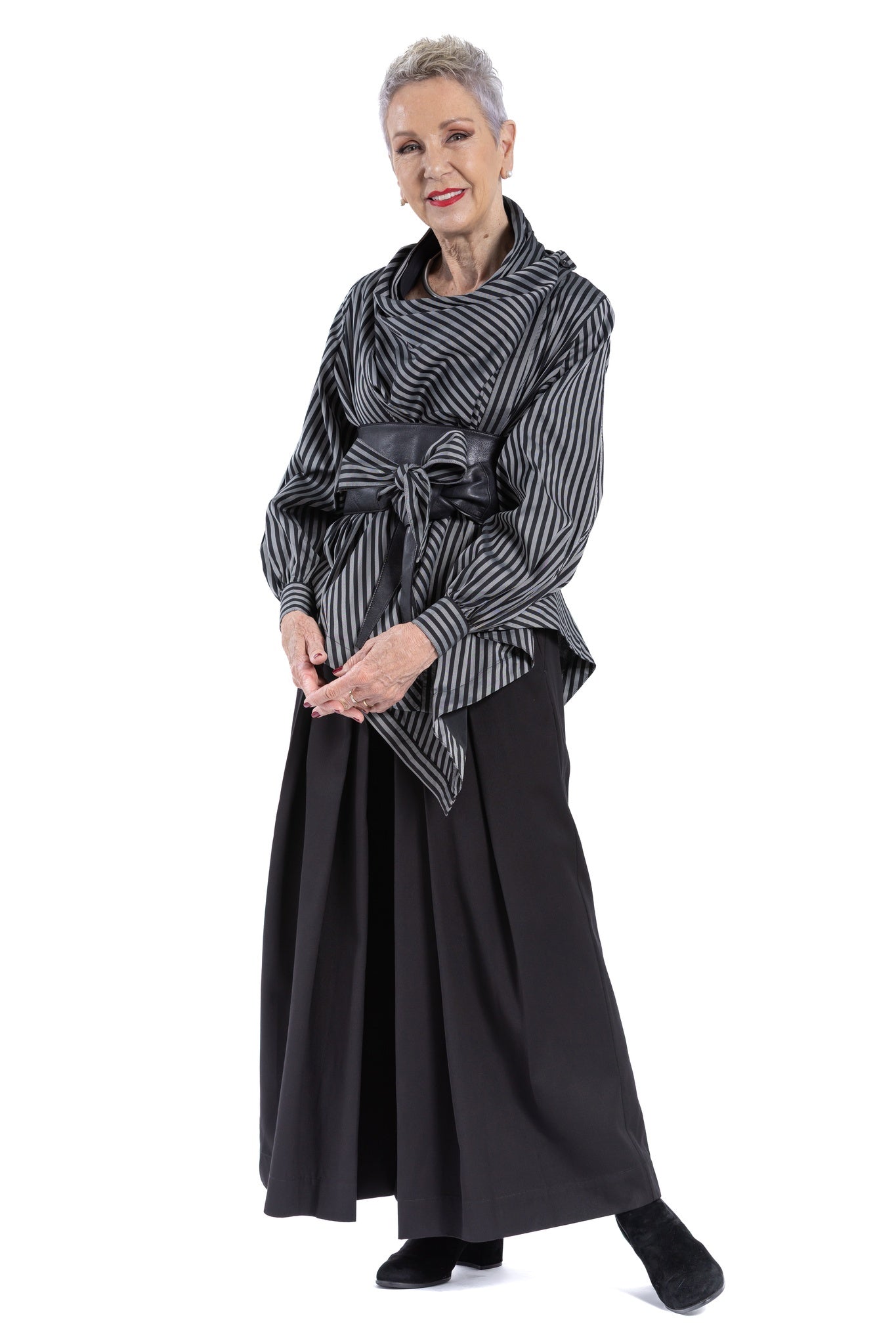 LEATHER OBI BELT LE