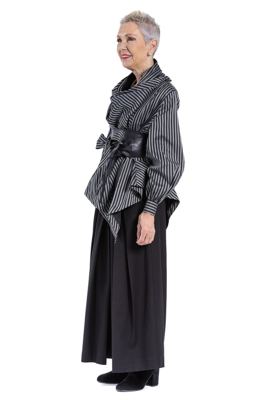 LEATHER OBI BELT LE