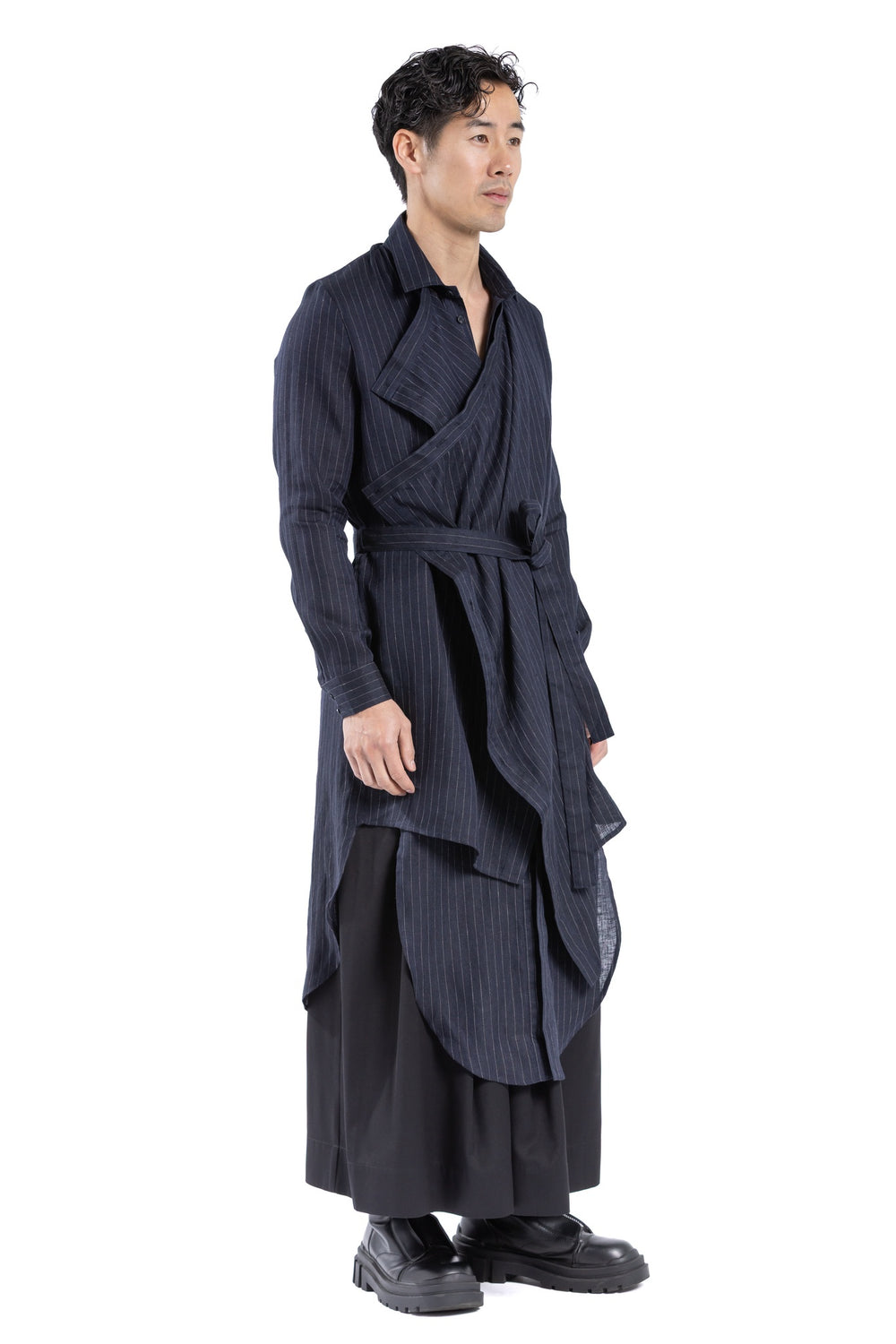 MIDNIGHT TIDE DRAPE SHIRT MT