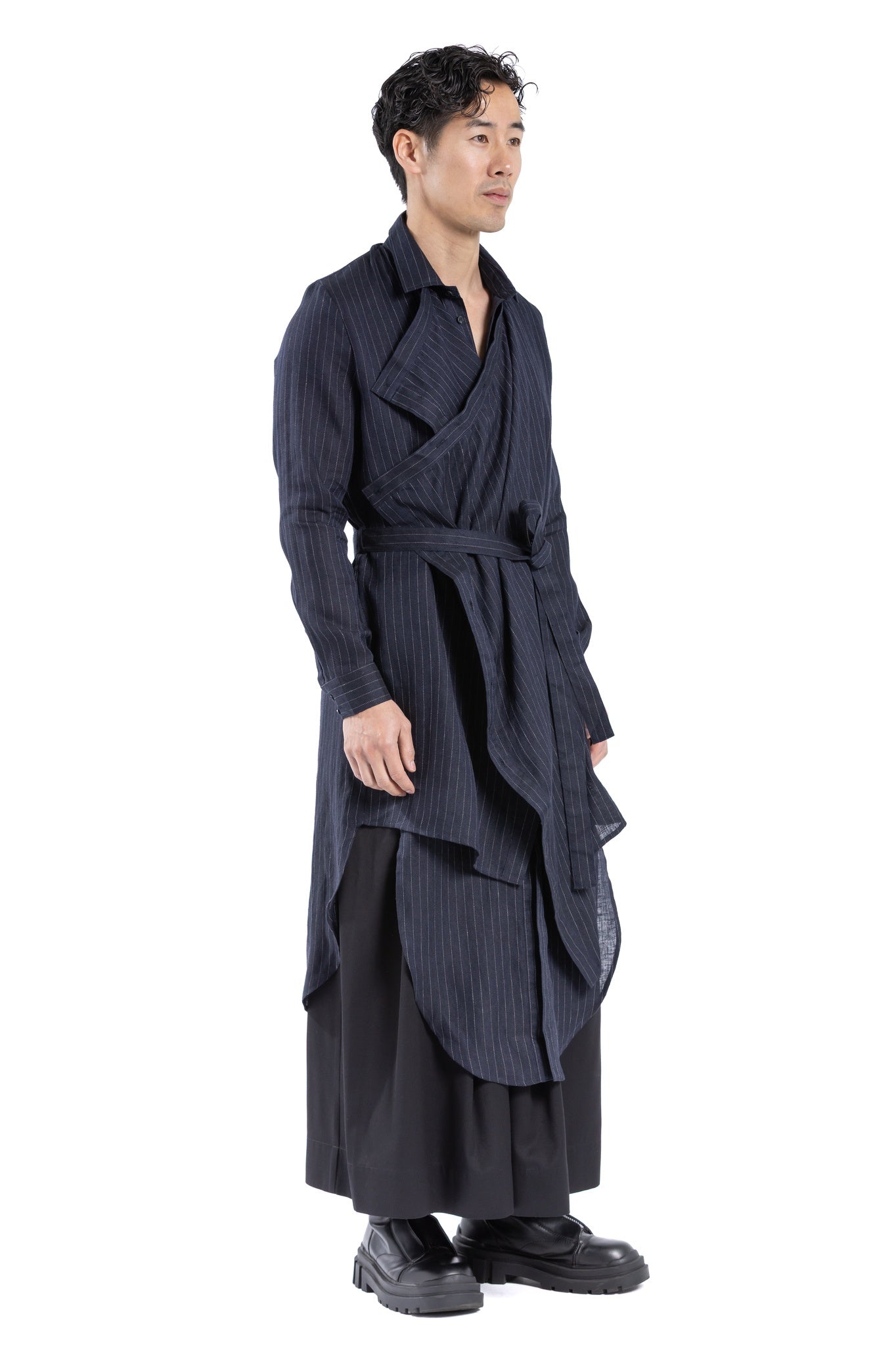 MIDNIGHT TIDE DRAPE SHIRT MT