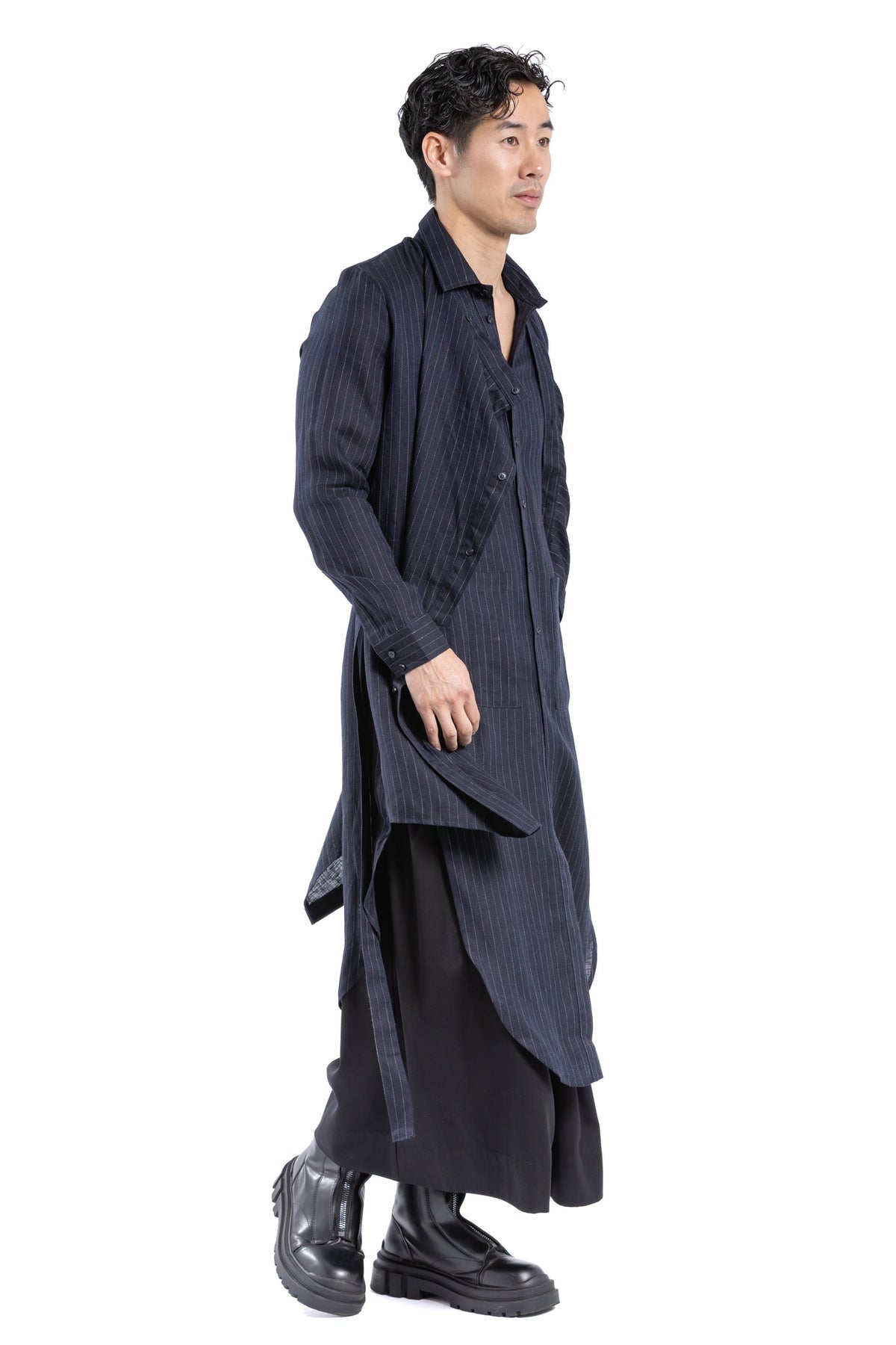 MIDNIGHT TIDE DRAPE SHIRT MT