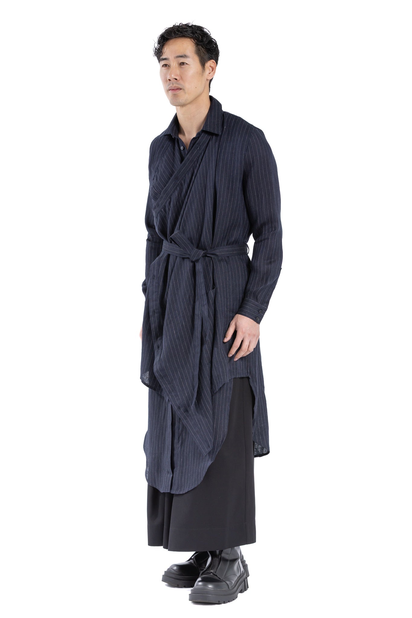 MIDNIGHT TIDE DRAPE SHIRT MT