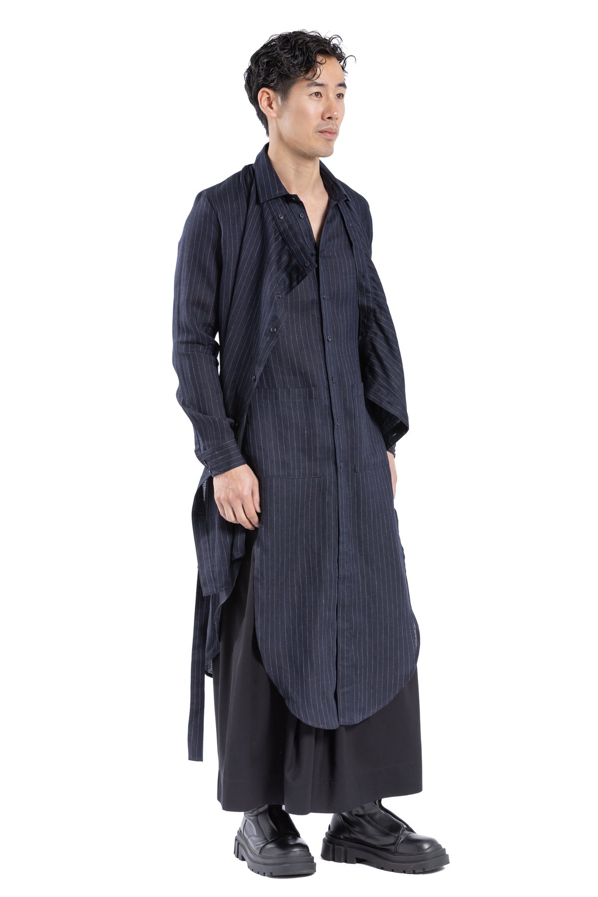 MIDNIGHT TIDE DRAPE SHIRT MT
