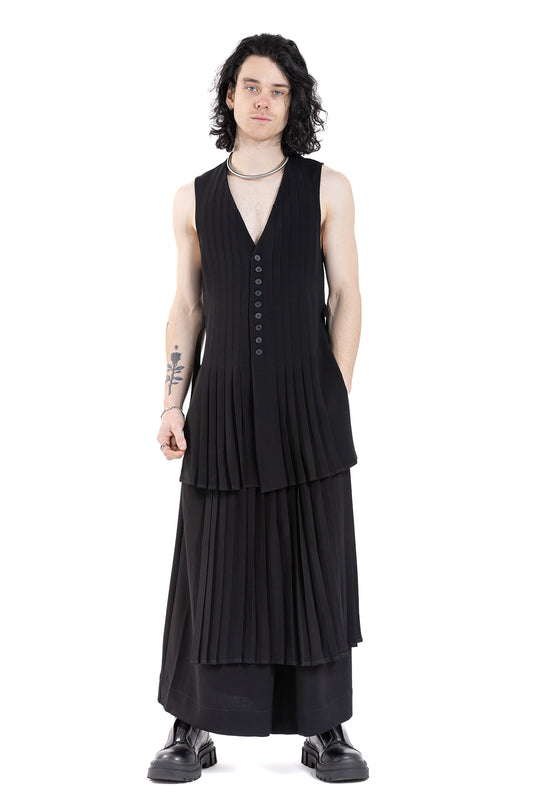PLEATED VEST SC