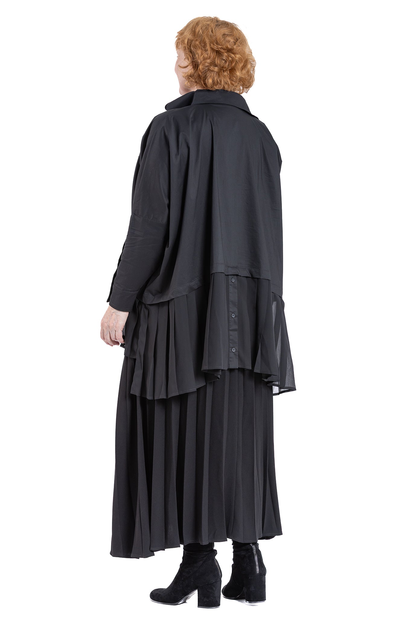 PLEAT BLOCK SHIRT NC