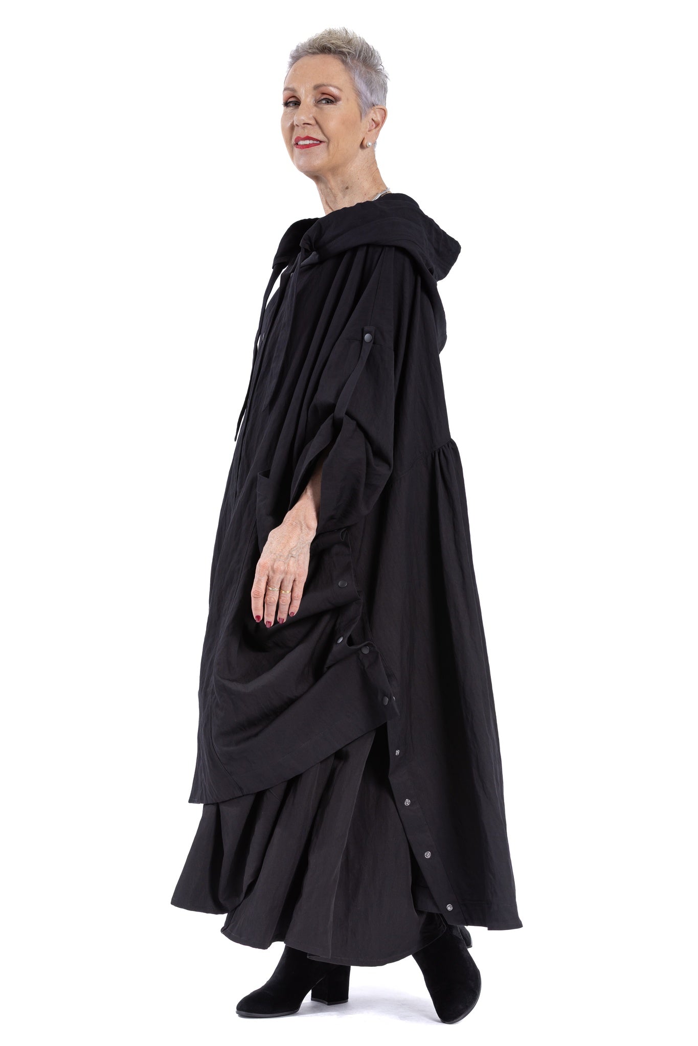 PRESS STUD COAT NV