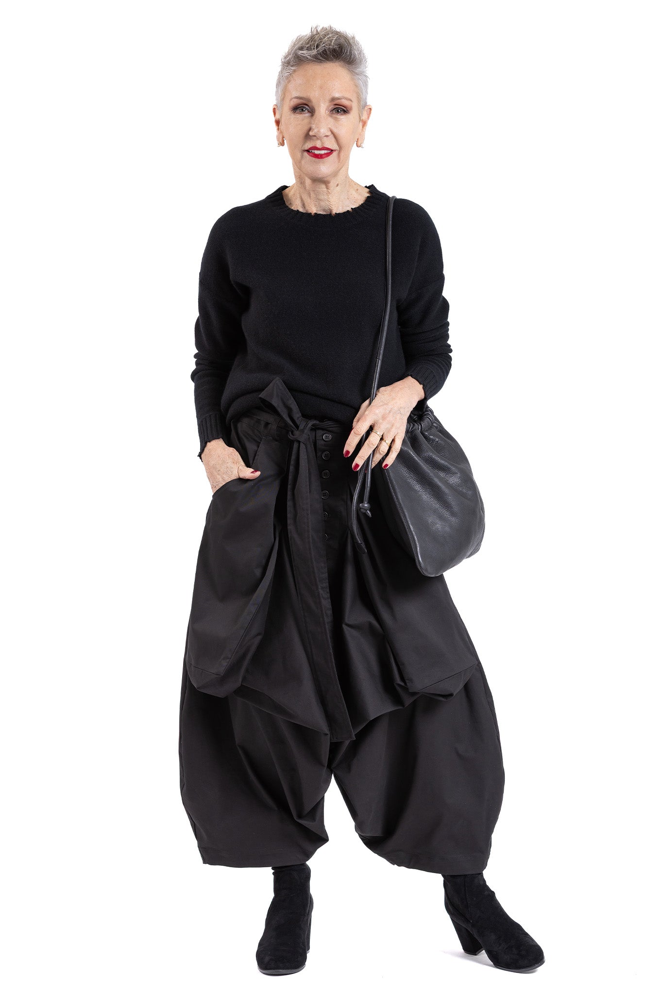 RUCHED CORD BAG