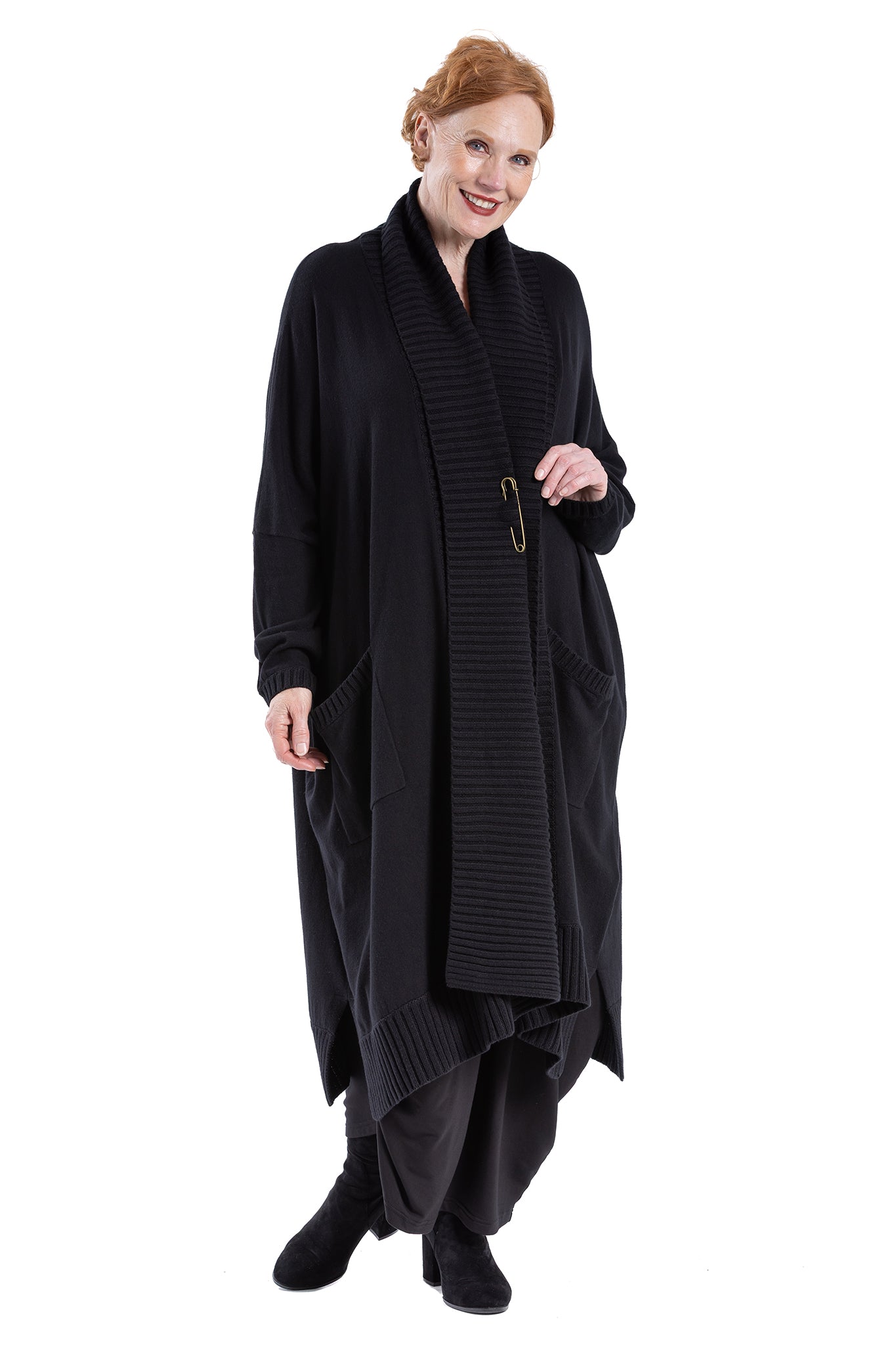 RIBLINE FOLD CARDIGAN CC