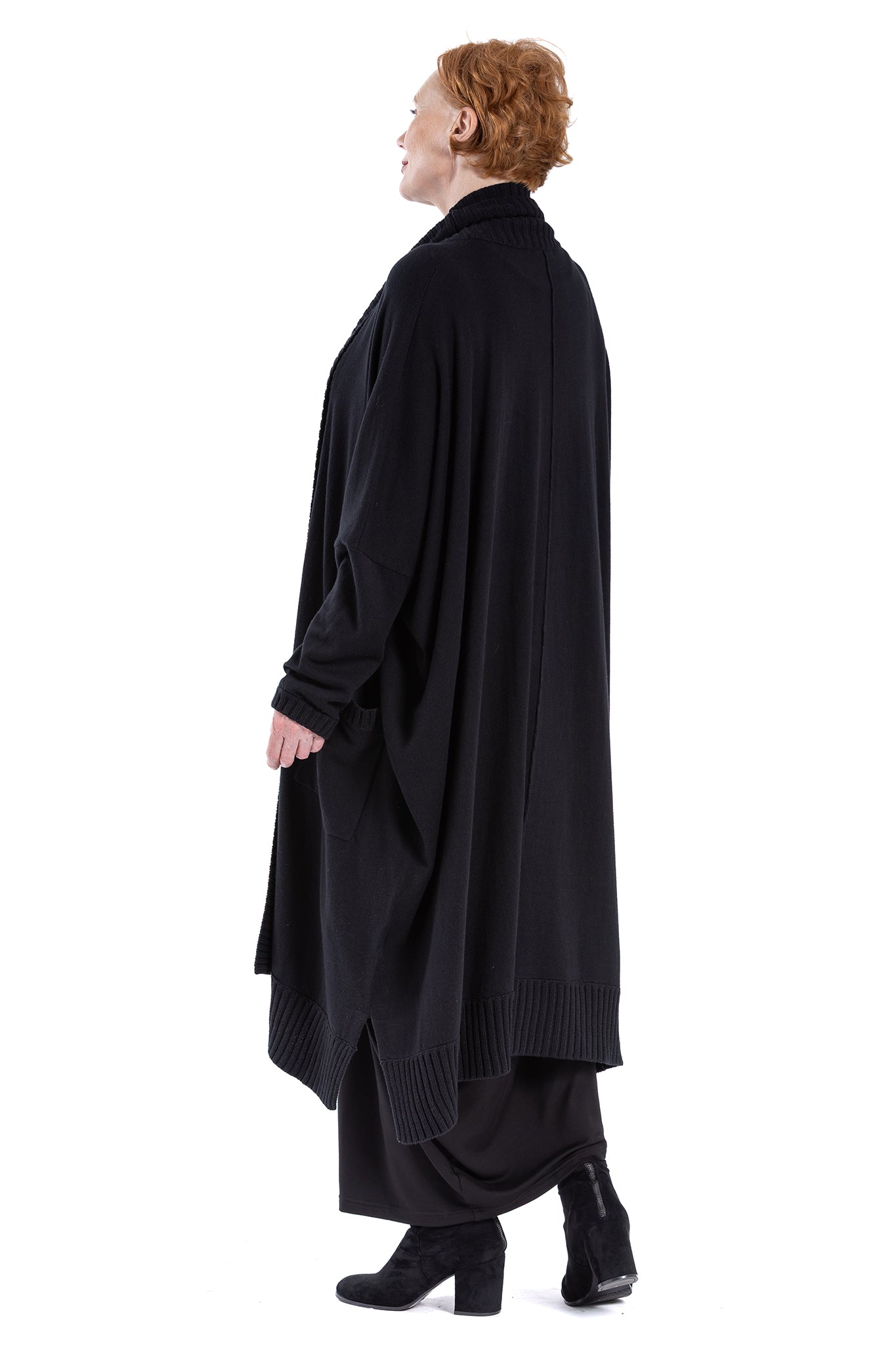 RIBLINE FOLD CARDIGAN CC