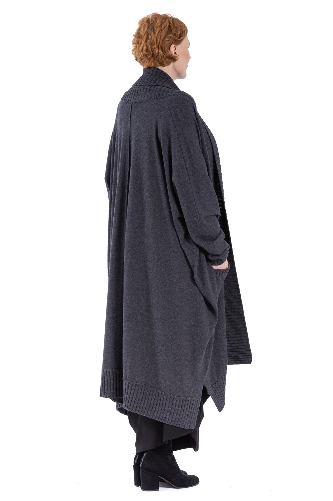 RIBLINE FOLD CARDIGAN CC