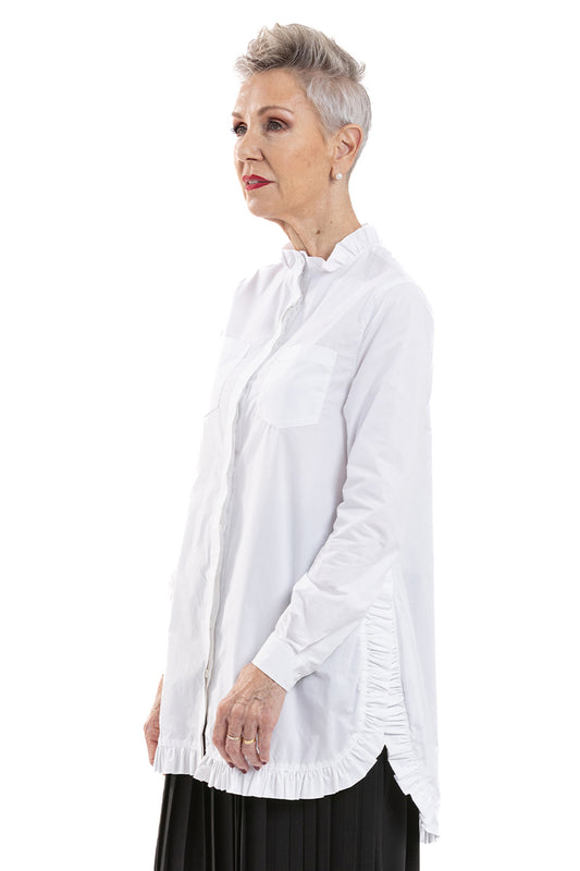 Et Al Ruffle Splice Shirt PC women's shirt