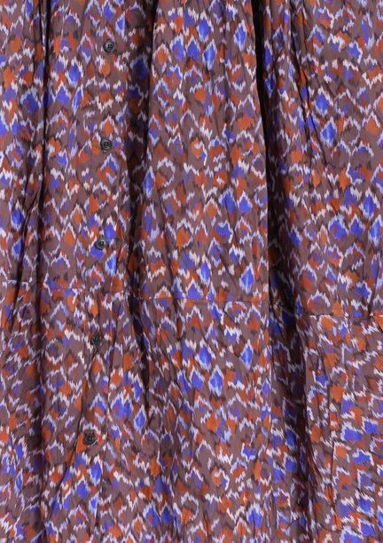GEOMOSAIC GATHER DRESS GM