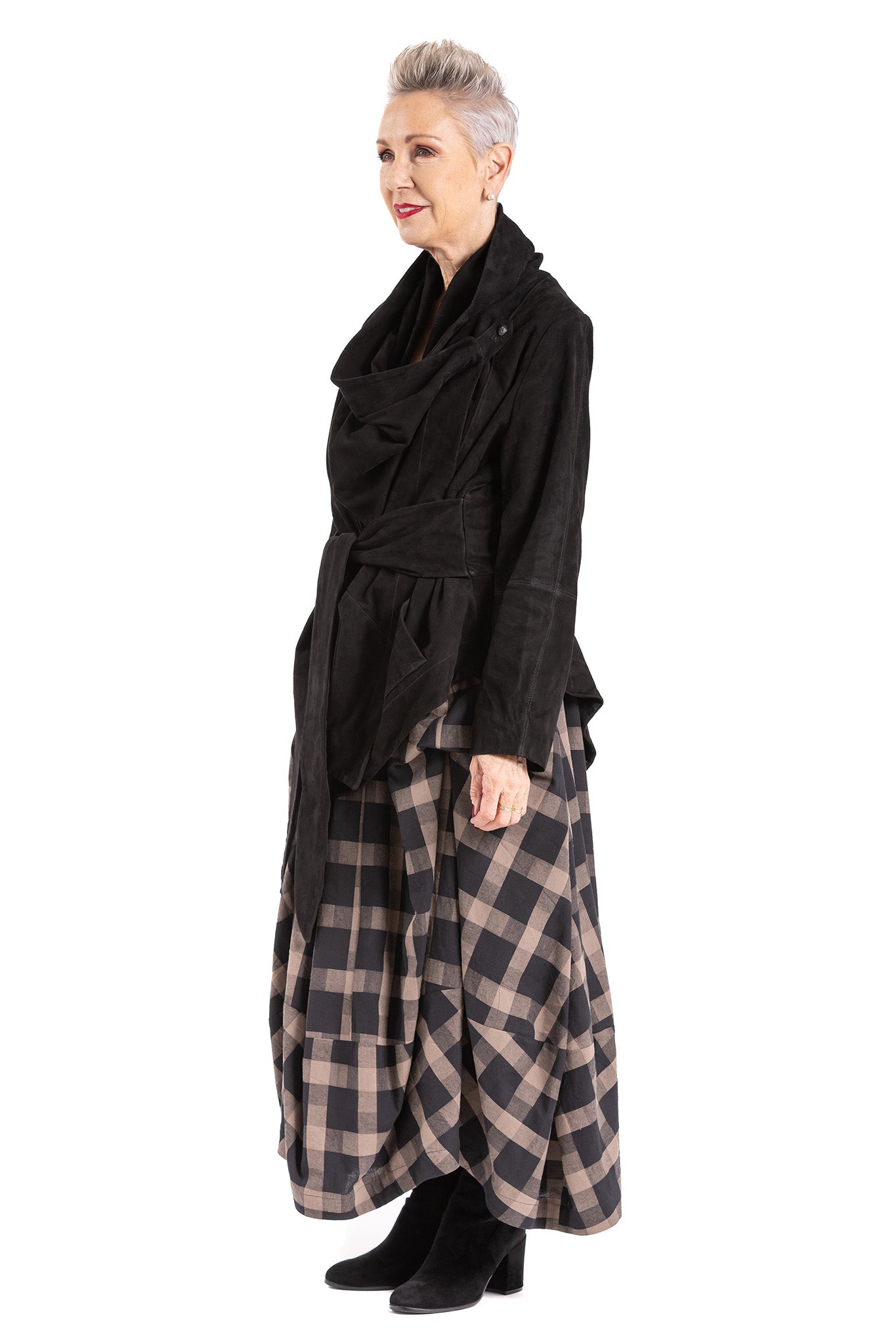 SUEDE TIE JACKET SU