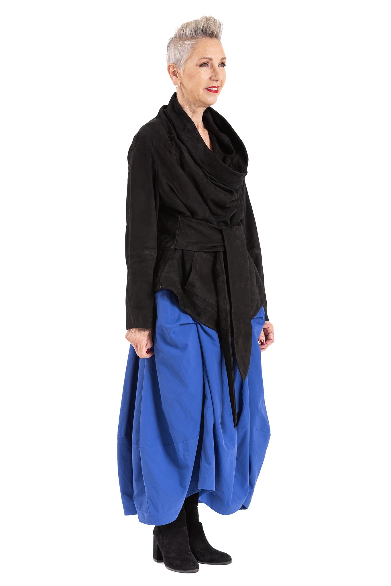 SUEDE TIE JACKET SU