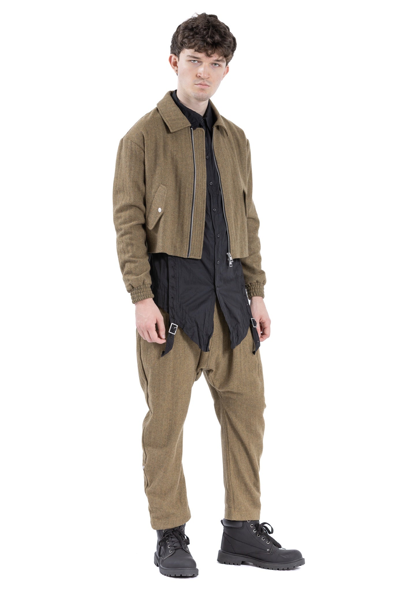 TWEED CROP BOMBER OT