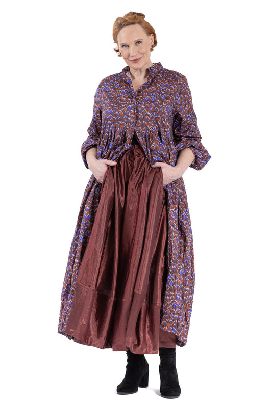 GEOMOSAIC GATHER DRESS GM