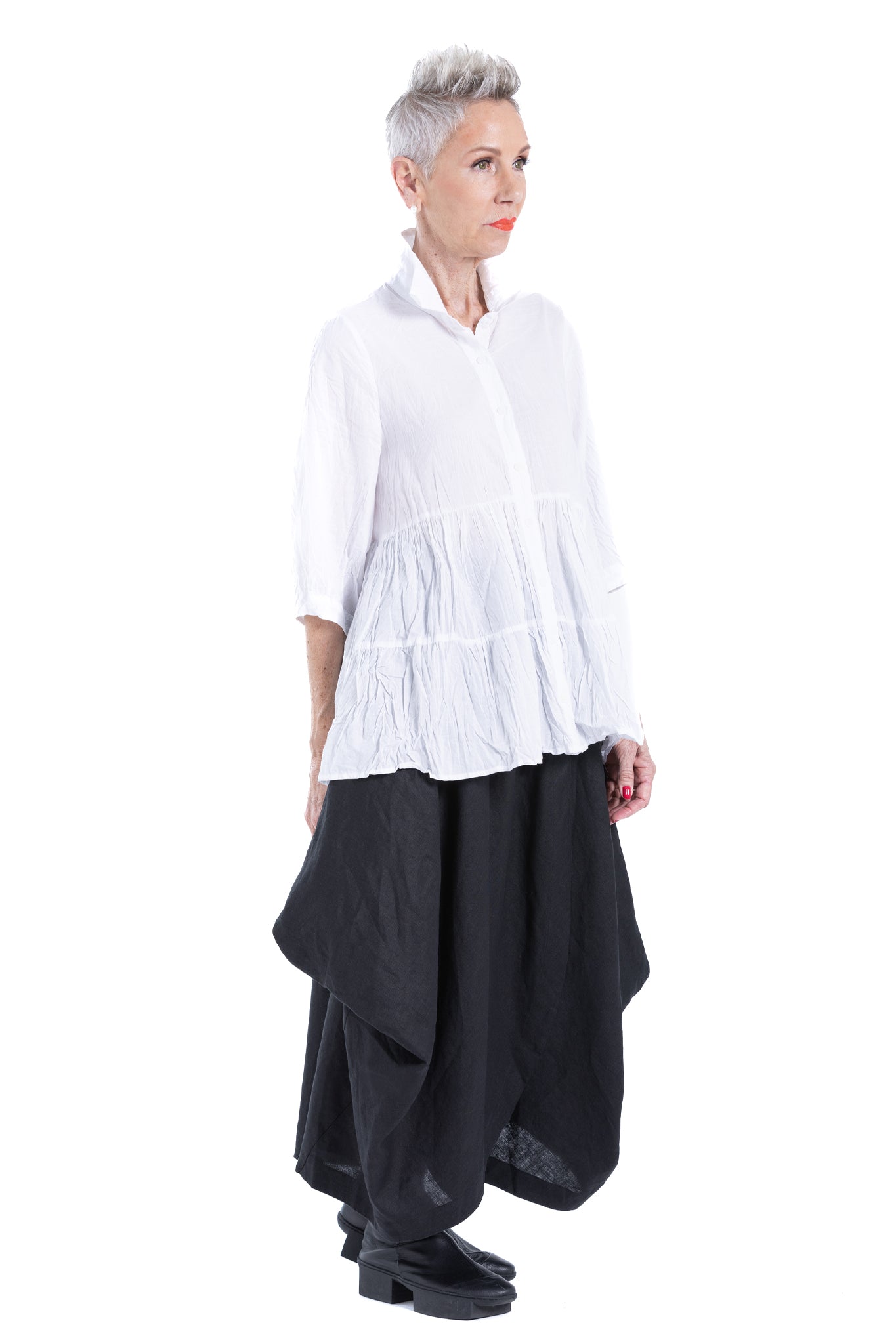 CARLA RUFFLE SHIRT CC