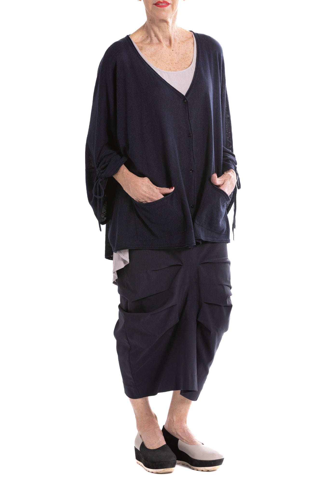 DRAWSTRING CARDIGAN SL