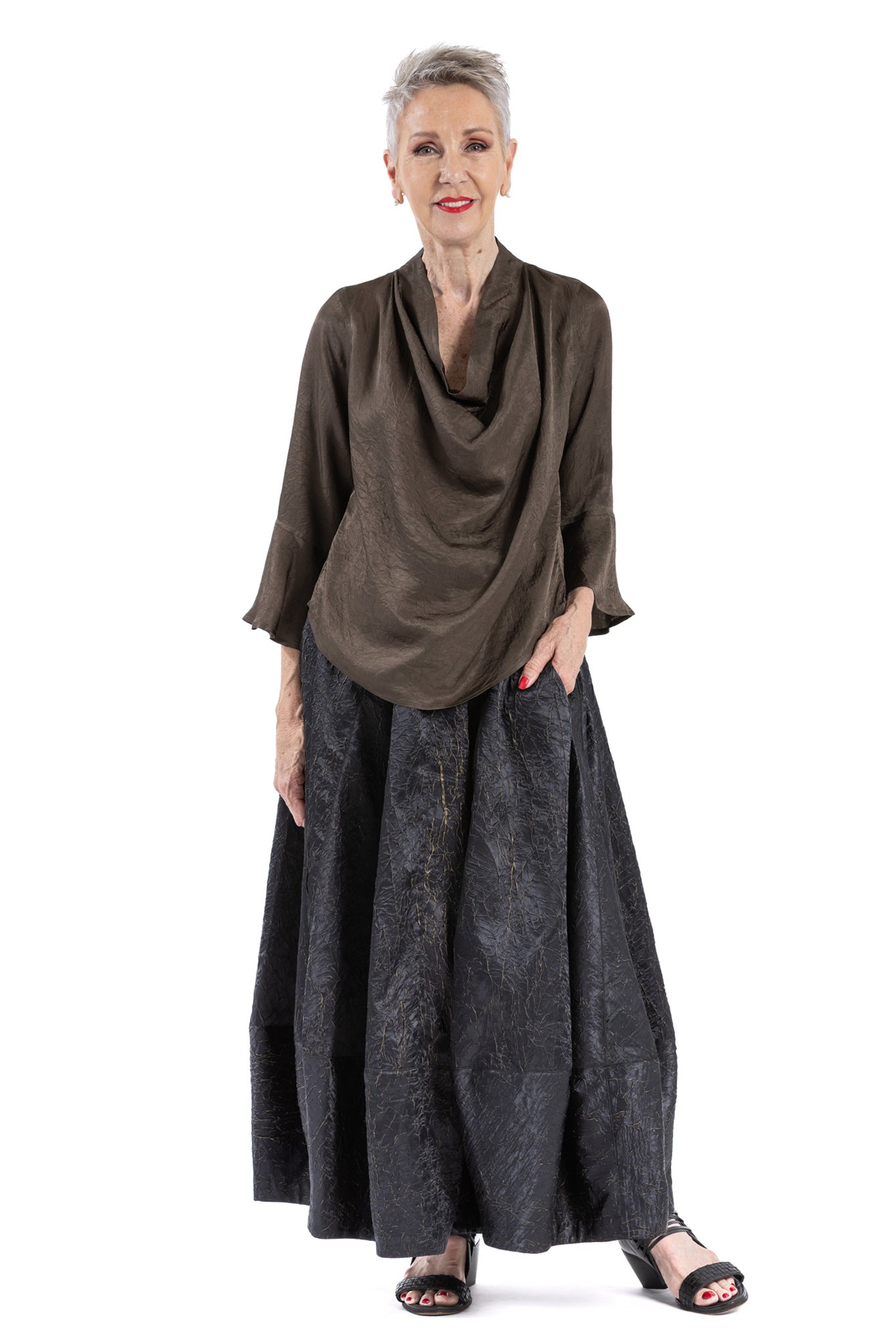 AIRA COWL-NECK TOP AR