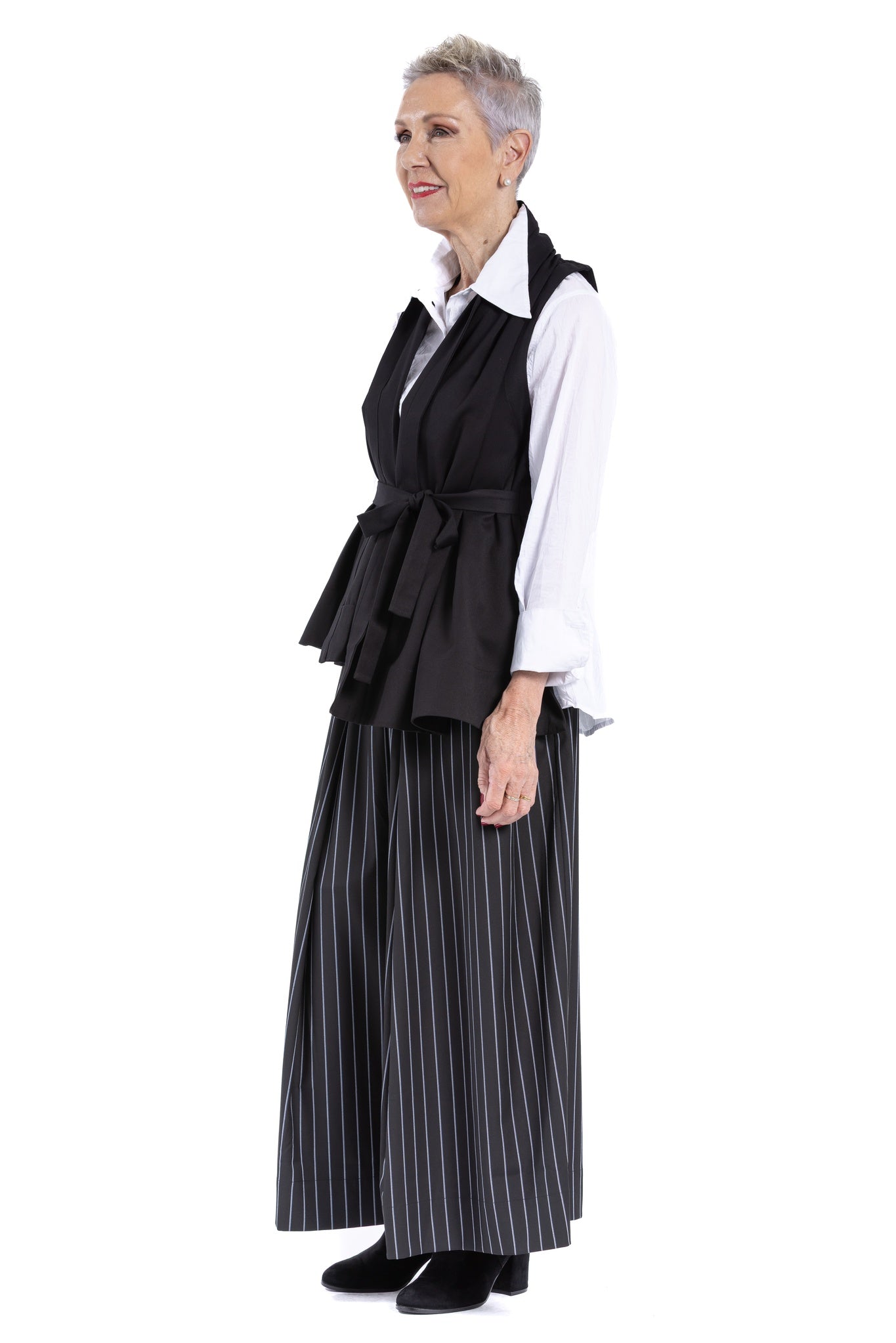 FRACTA DRAPE VEST WO