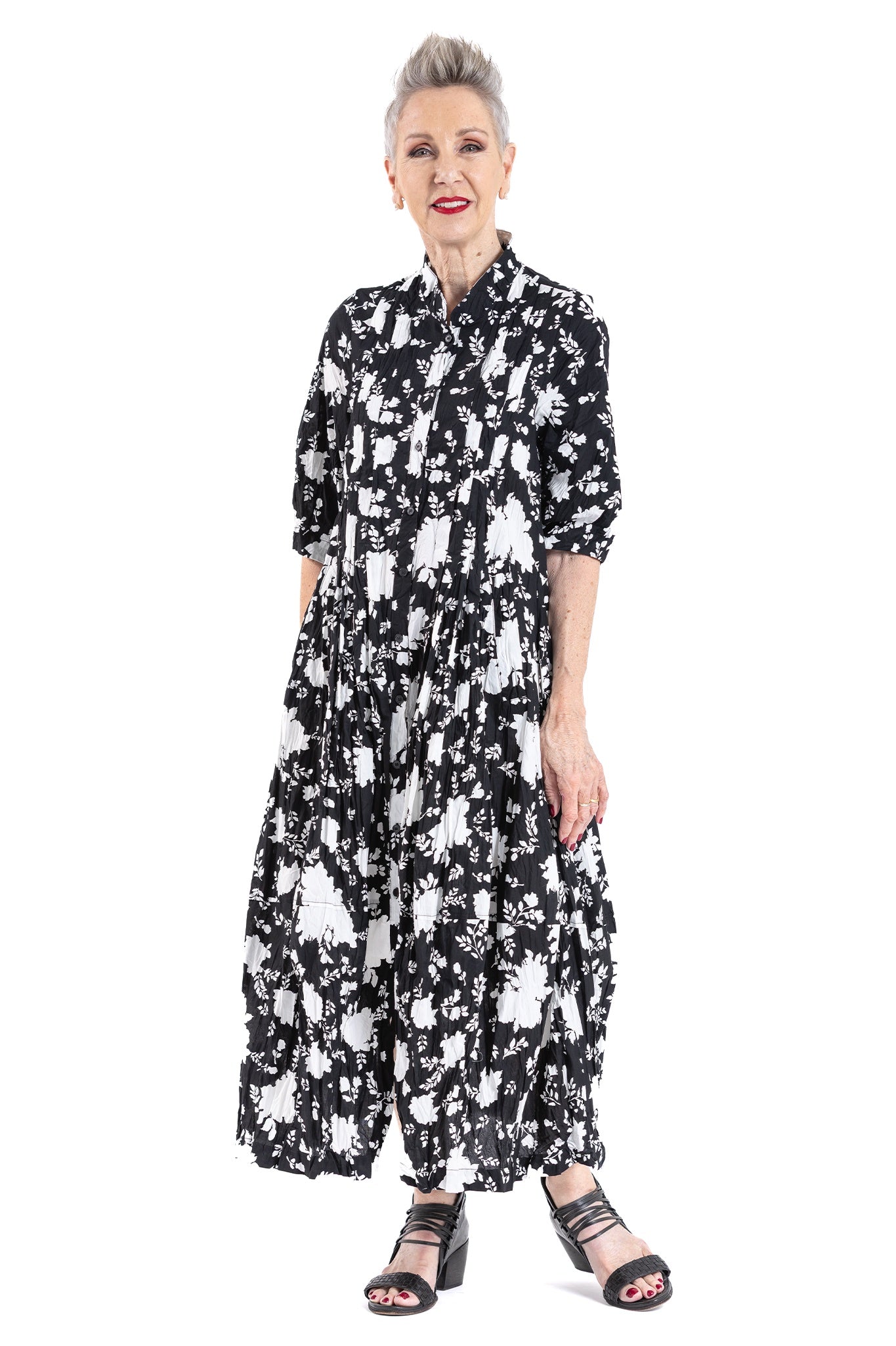 BOUQUET PLEAT DRESS BB