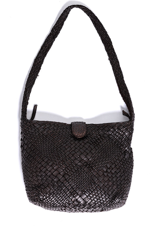 CHOCOLATE WOVEN BAG