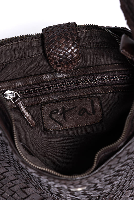 CHOCOLATE WOVEN BAG