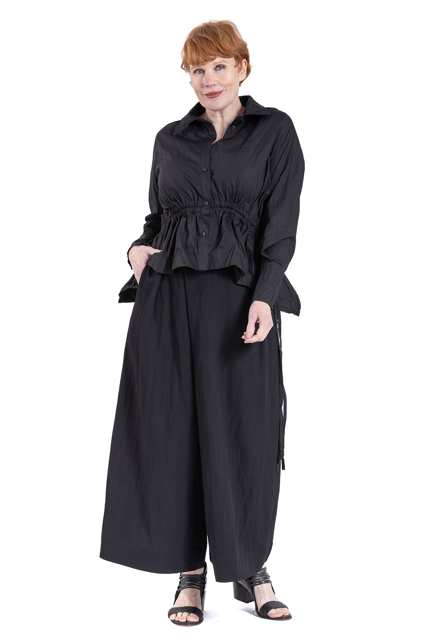 CRESENT GATHER SHIRT NC