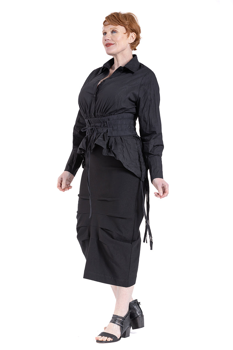 CRESENT GATHER SHIRT NC