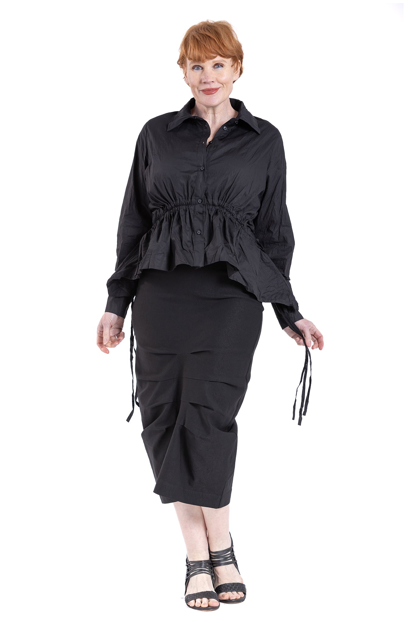 CRESENT GATHER SHIRT NC