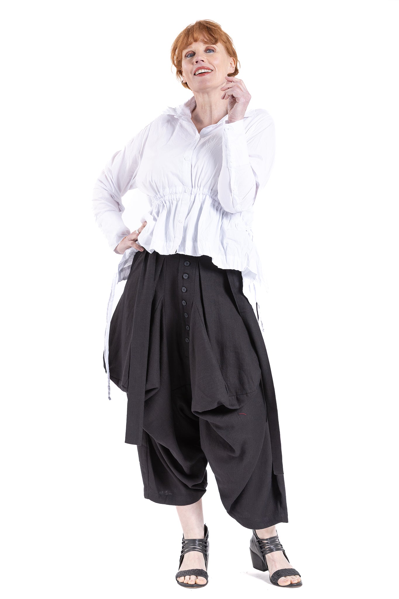 CRESENT GATHER SHIRT NC