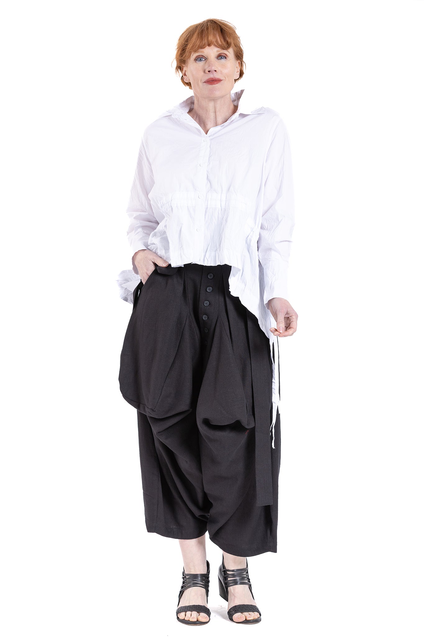 CRESENT GATHER SHIRT NC