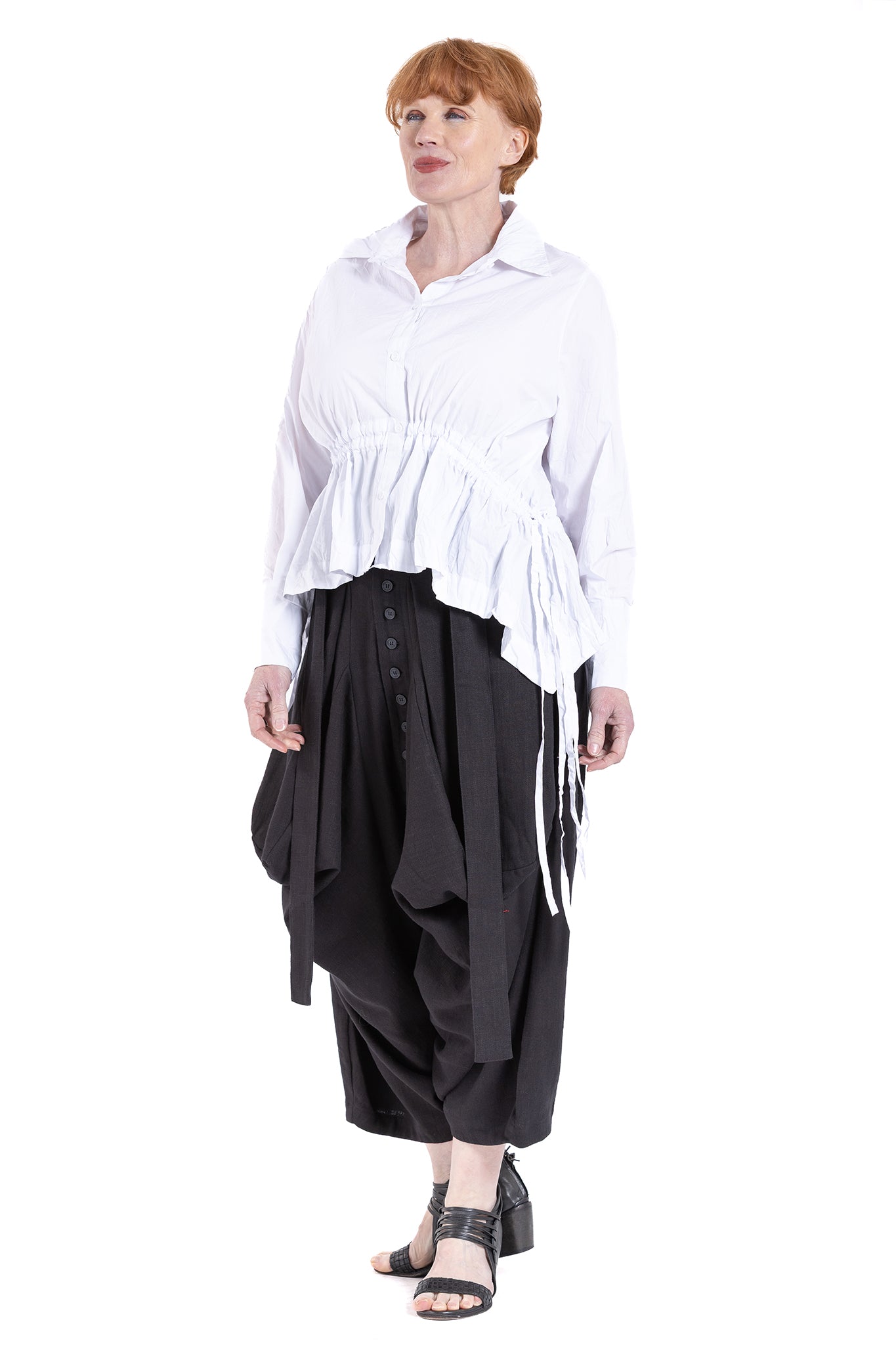 CRESENT GATHER SHIRT NC