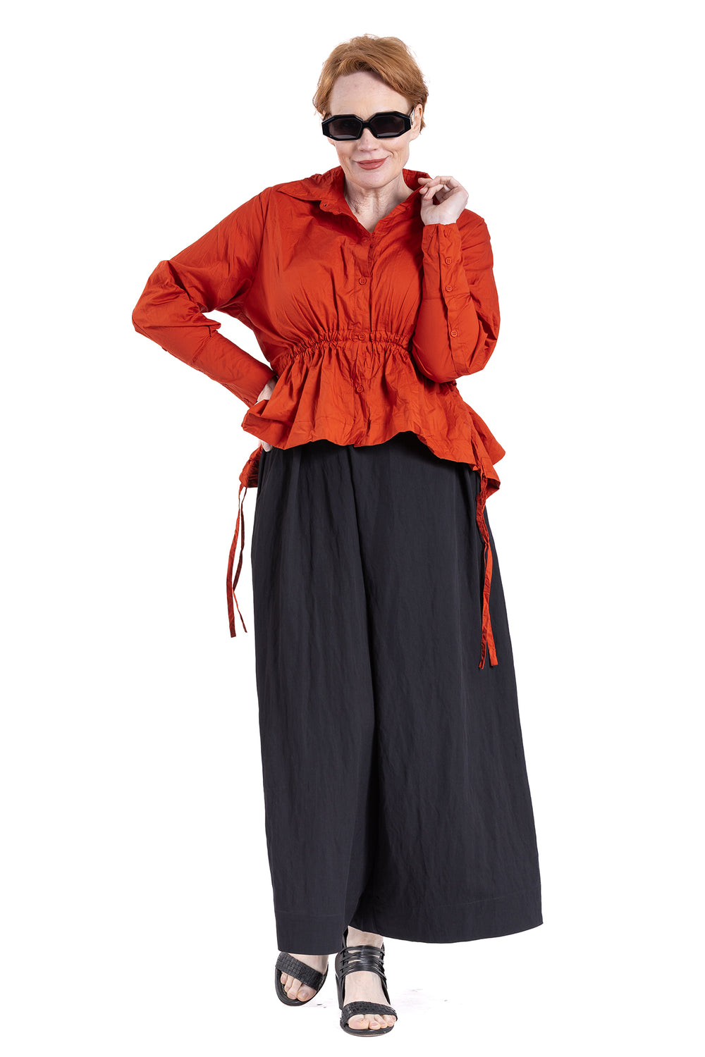 Et Al Cresent Gather Shirt NC women's shirt