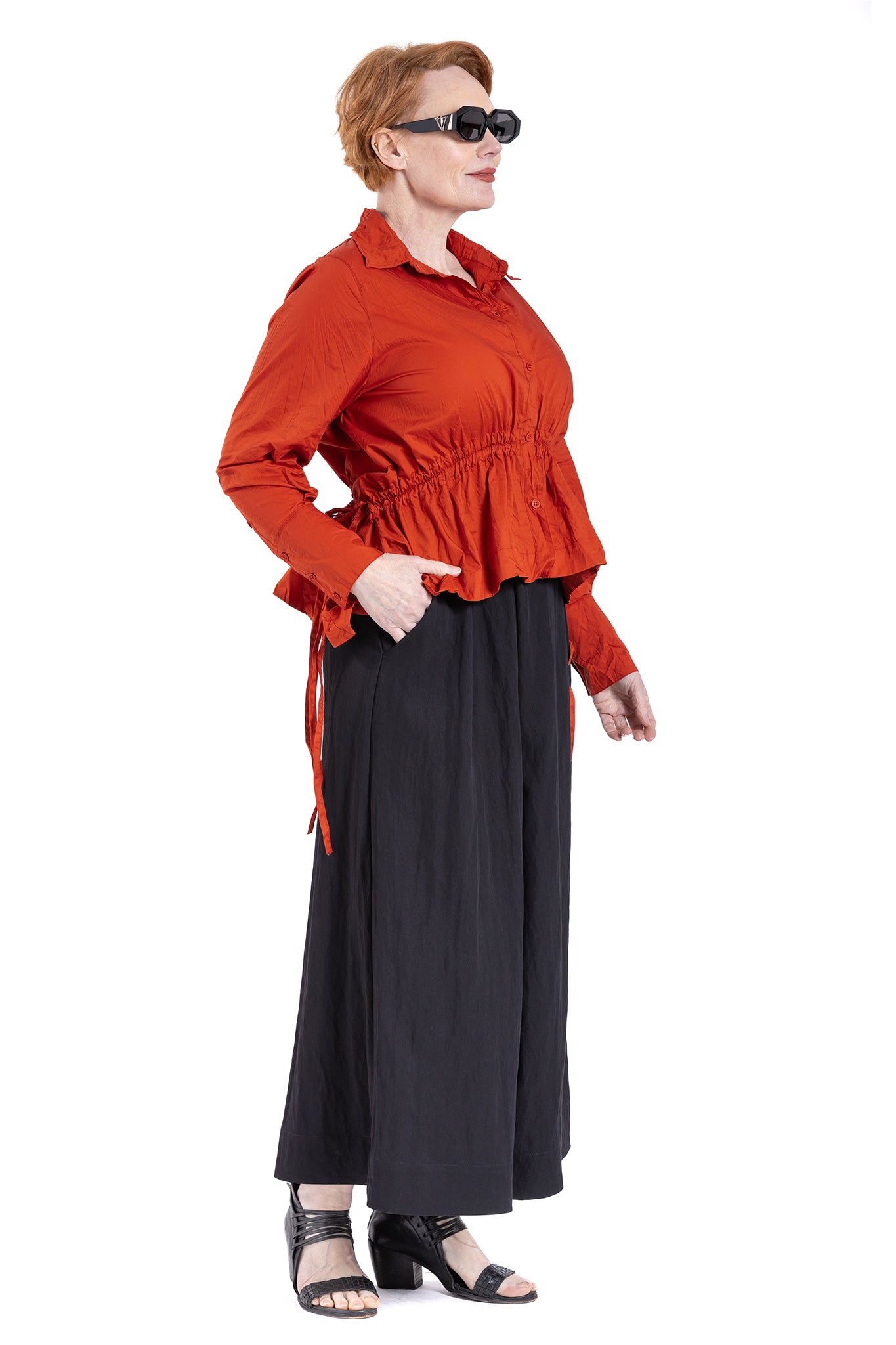 CRESENT GATHER SHIRT NC