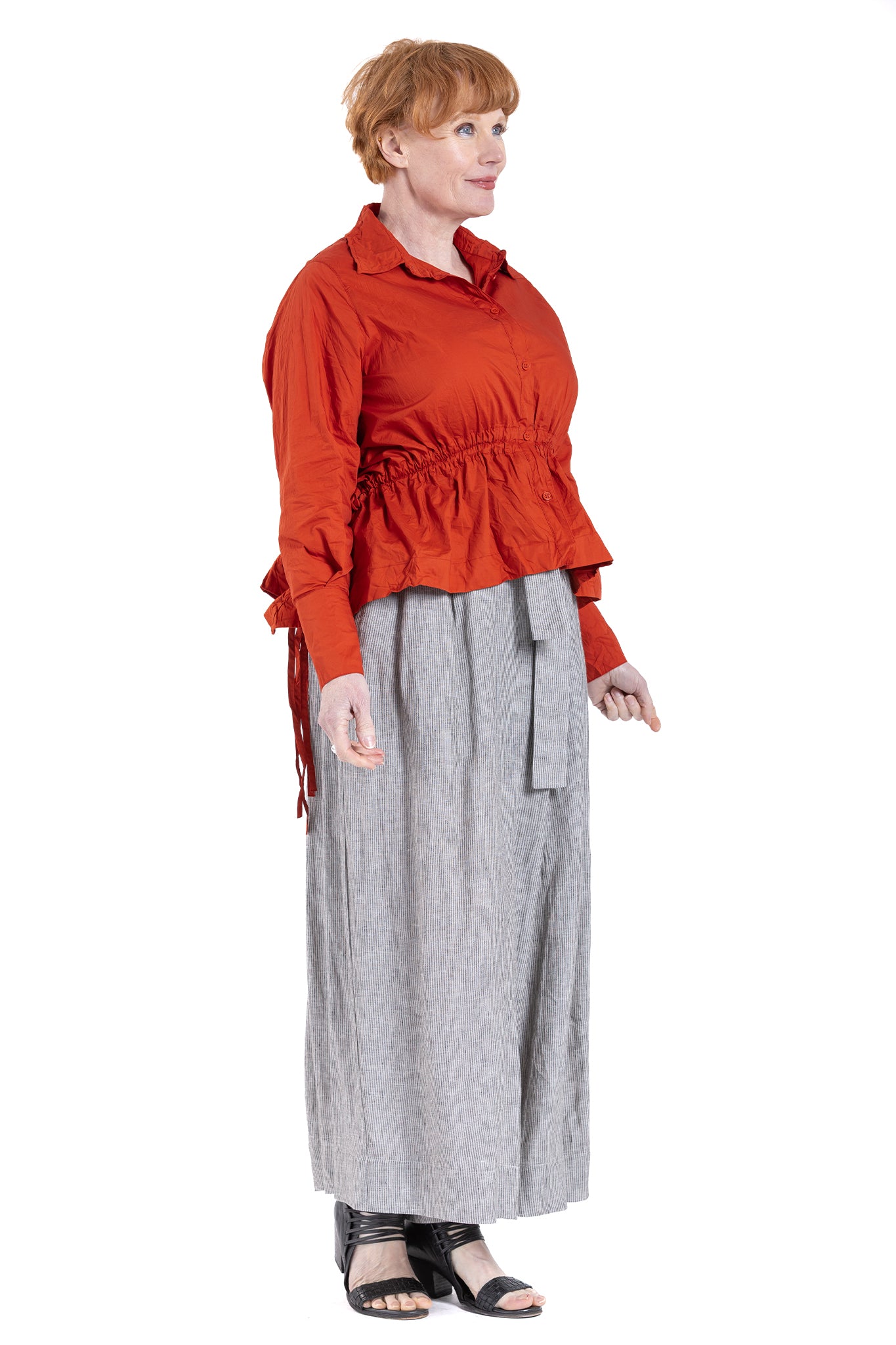 CRESENT GATHER SHIRT NC