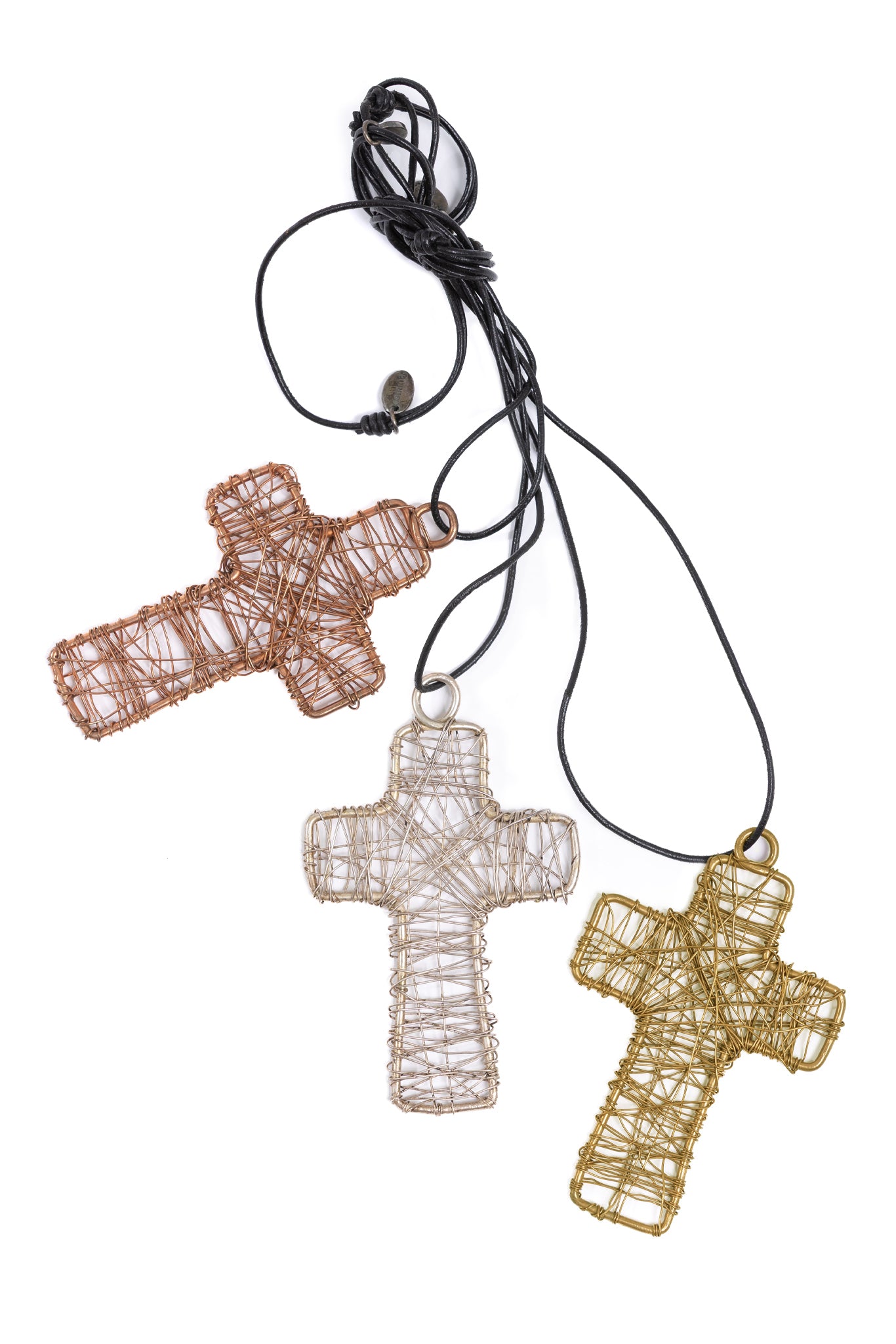 WIRE CROSS NECKLACE