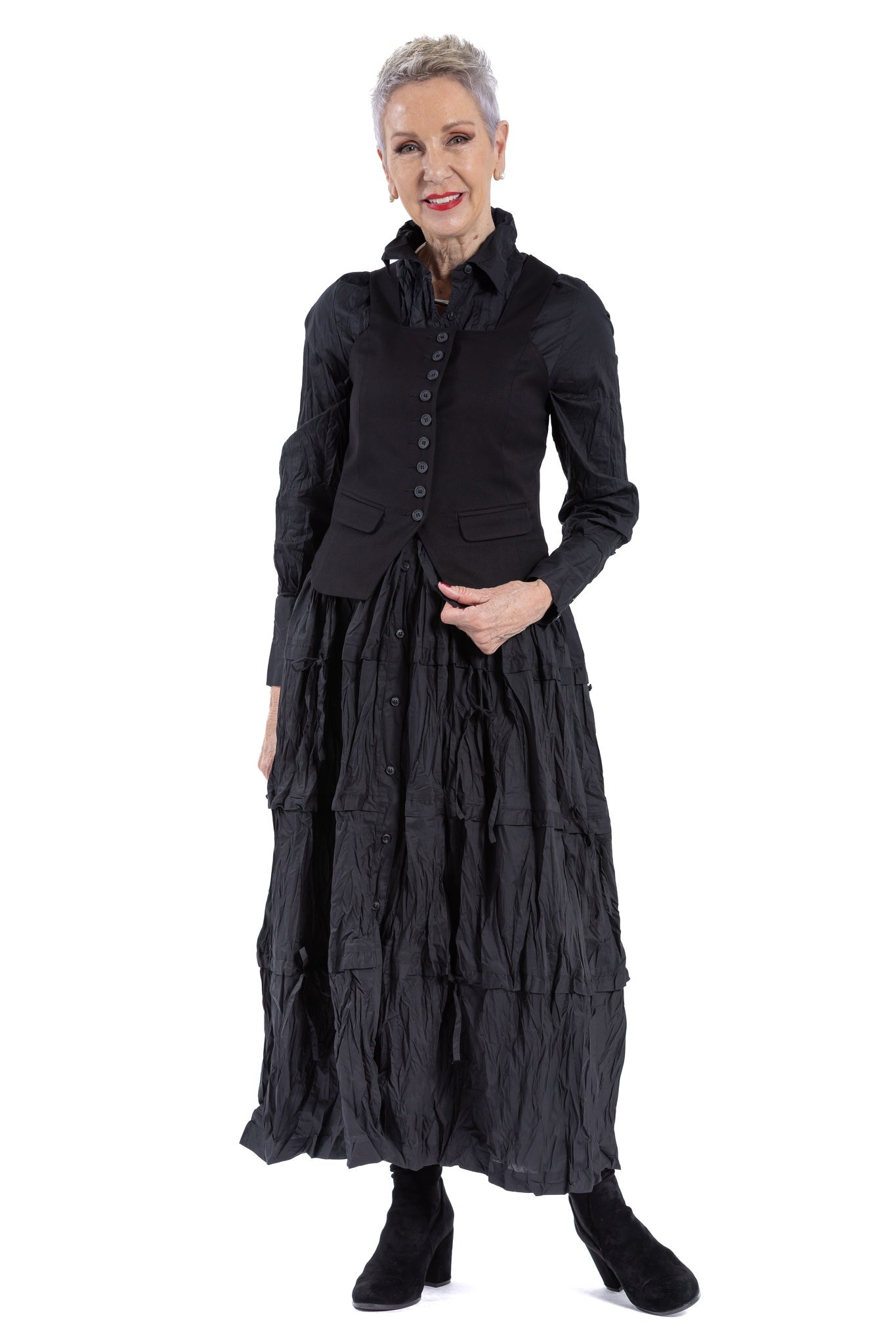 CUT-OUT VEST WO