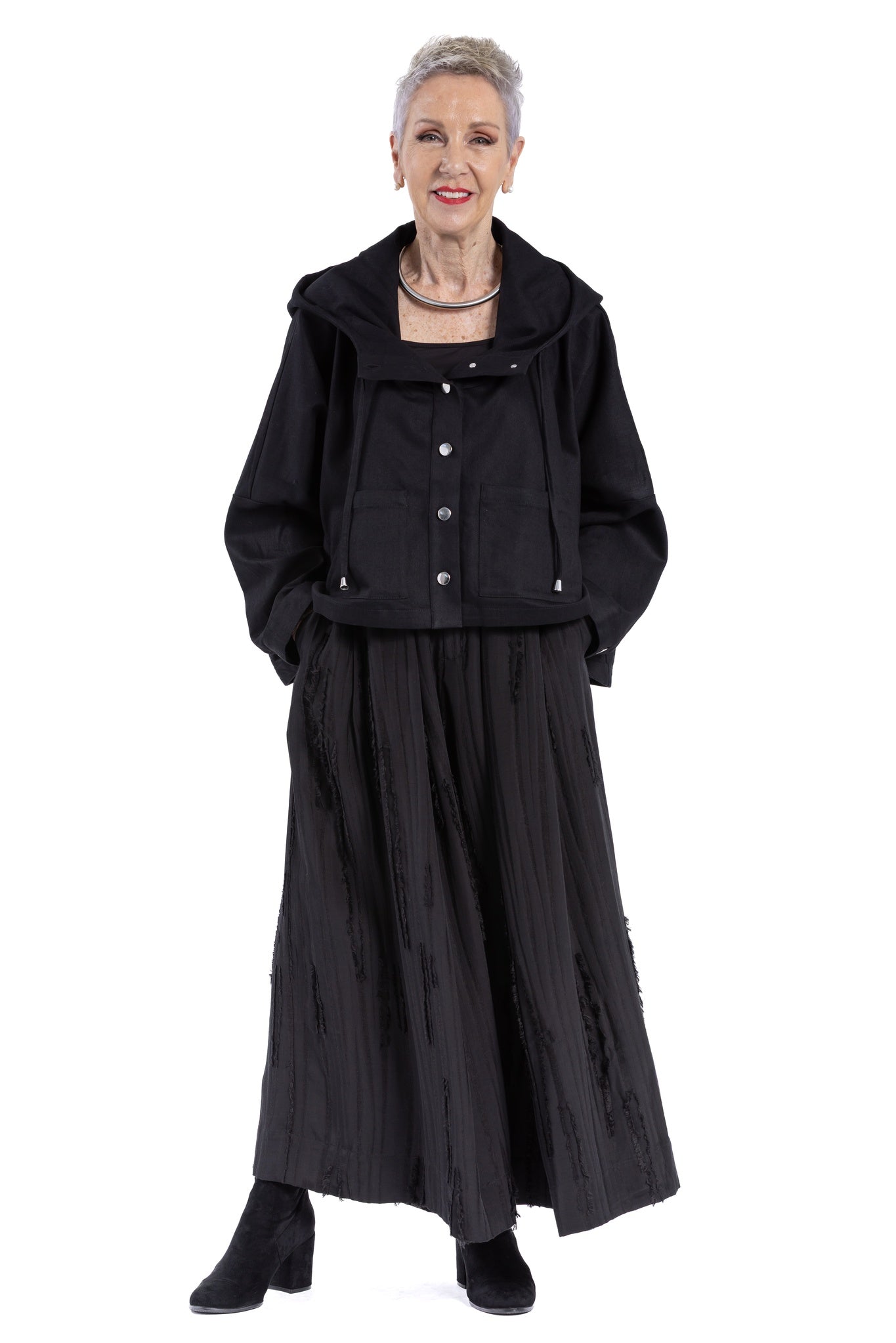 DENIM HOODED JACKET SD