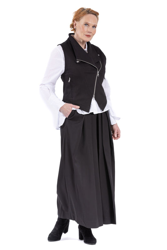 DENIM ZIP VEST SD