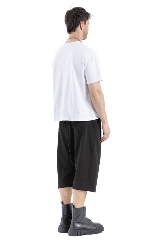 DISTRESSED DROP SHORT DC